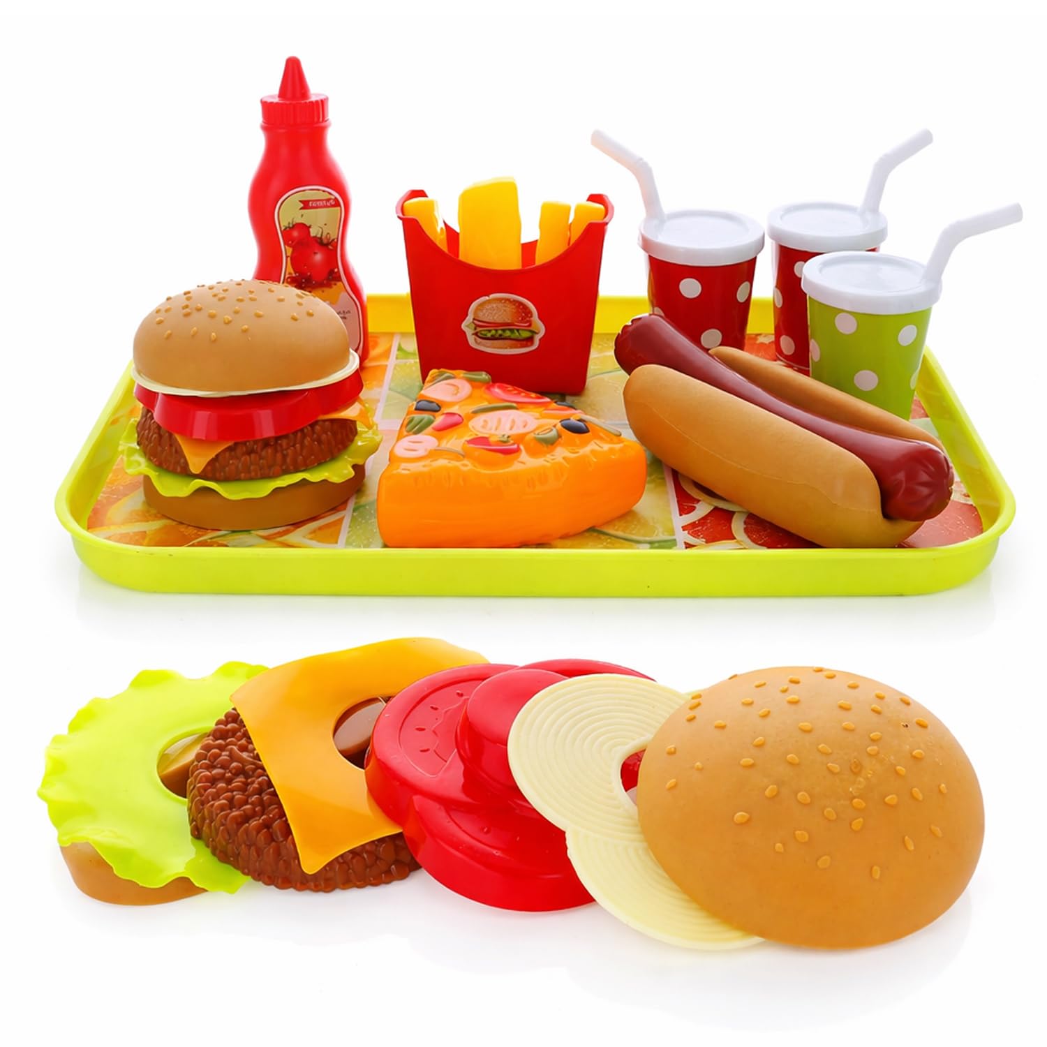 Amazon.com: GIFTEXPRESS® Happy Kids Meal Hamburger and Hot Dog